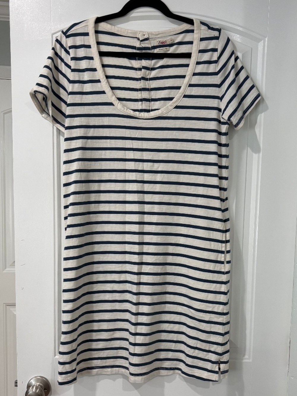 Faherty Women's Merritt Stripe Back Button Dress